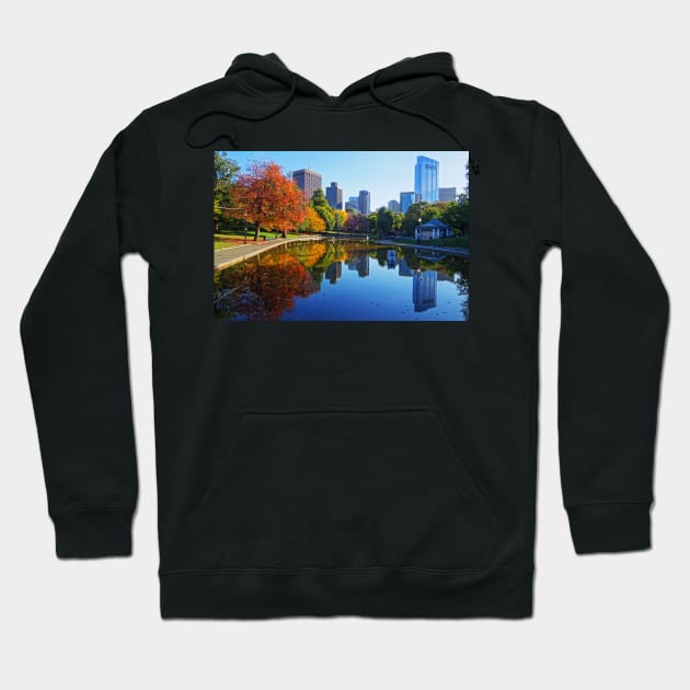 Autumn Foliage on the Boston Common Frog Pond Hoodie by WayneOxfordPh